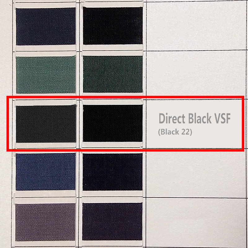 رنگ مشکی نخ، مشکی پنبه، مشکی ویسکوز